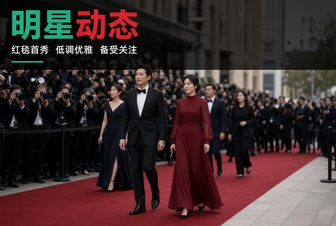 明星动态栏目配图,表现作品与公开活动资讯
